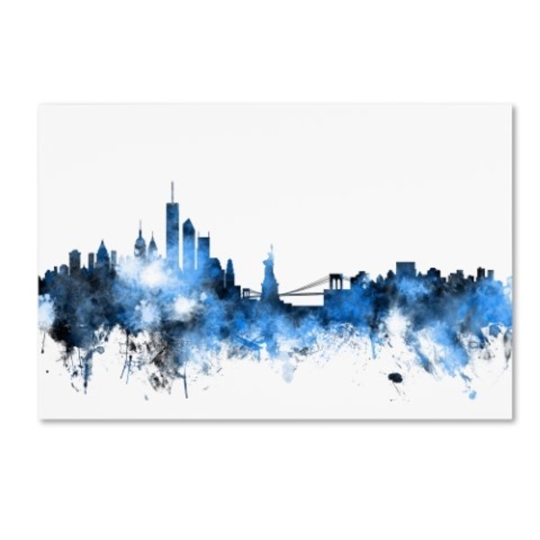Trademark Fine Art Michael Tompsett 'New York Skyline III' Canvas Art, 30x47 MT0625-C3047GG